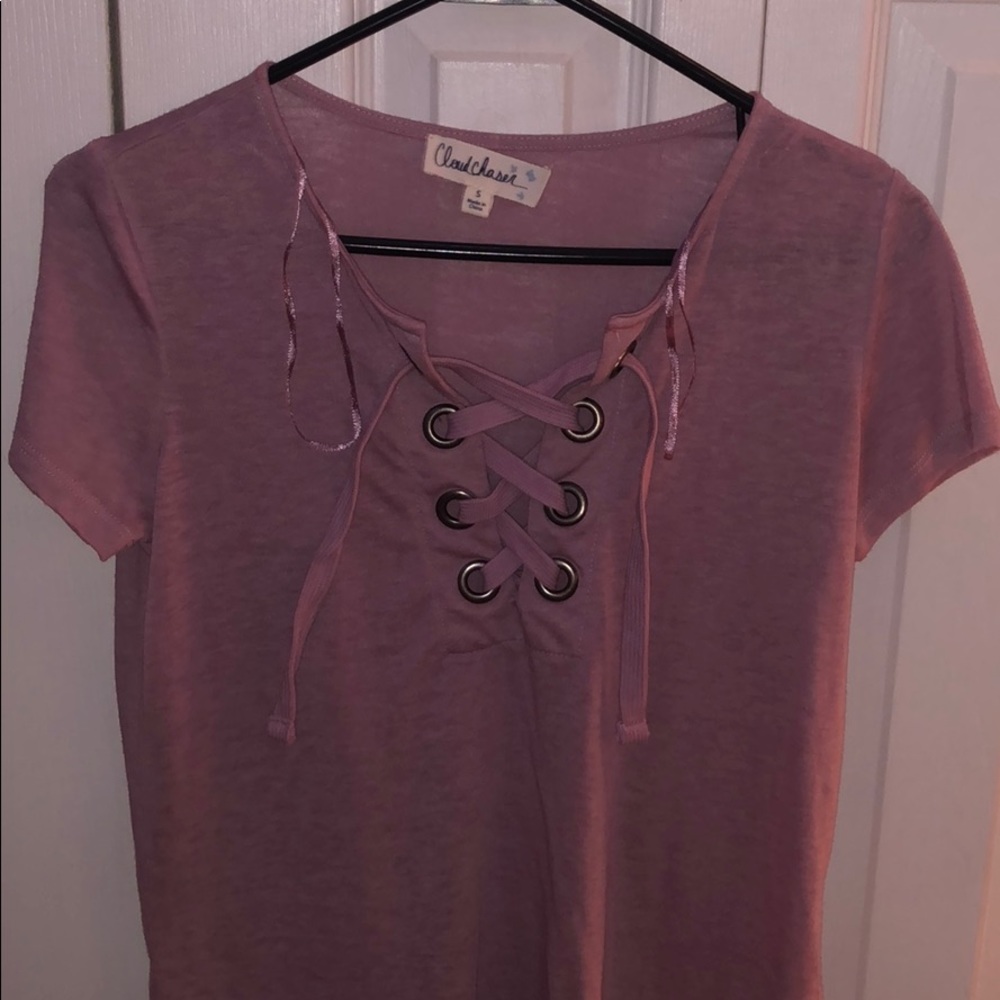 Cute lace up top!